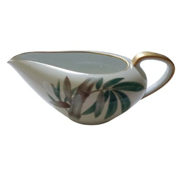 Vintage Noritake Canton Bamboo Pattern Creamer & Sugar Set - Picture 3 of 12